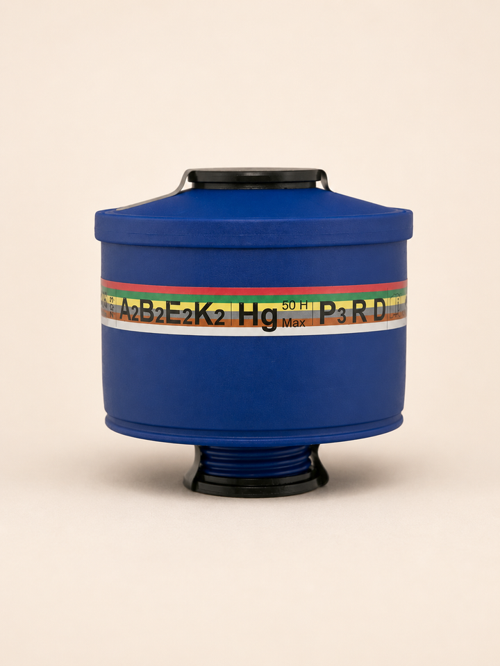 Filter ABEK2 Hg P3 Spasciani 203 — s ochranou proti ortuti