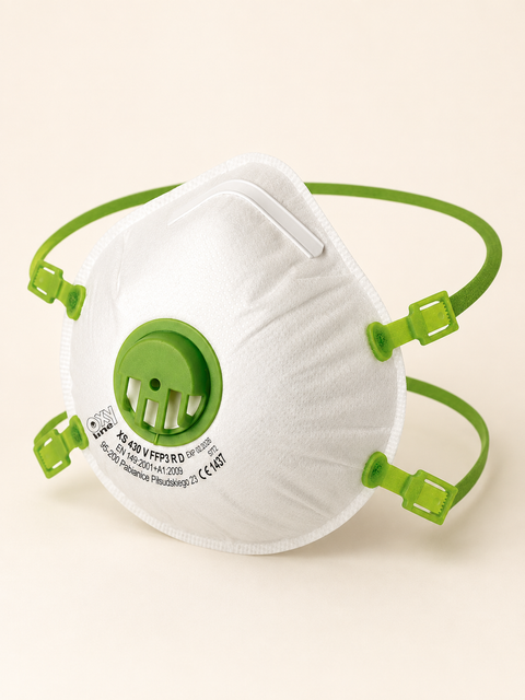 Respirátor FFP3 Oxyline XS430 s ventilom — samostatne balený